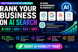 rank your business on ai search, chatgpt and gemini with ai seo, aeo, geo