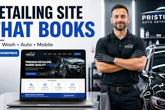 build car detailing website for auto detailing, car wash and mobile detailing