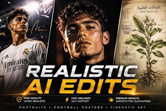 create ultra realistic poster edits