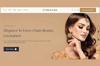 design jewerly website jewerly store shopify store fashion store necklace store