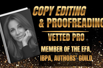 copy edit your book or manuscript