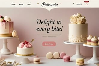 design squarespace bakery website cake business website dessert website