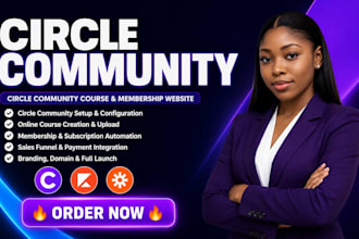 build your circle community online course and membership website with automation