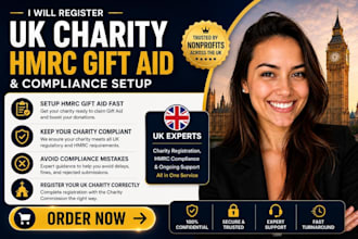 register UK charity hmrc gift aid and compliance setup