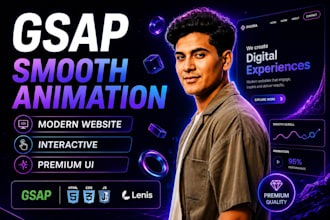 create a premium gsap animated website