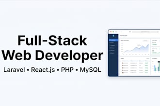 build a custom web application using laravel, reactjs, and mysql