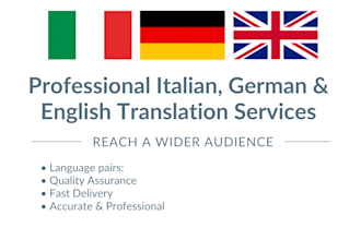 be your english german and italian translator