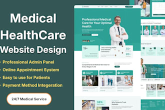 create medical, healthcare, clinic, pharmacy website