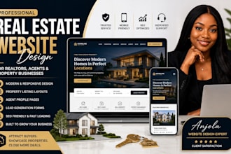 design modern real estate and realtor website