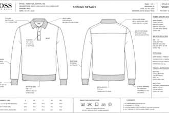 create factory ready puffer jacket and outerwear tech packs
