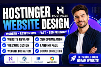hostinger website design hostinger wordpress website redesign webador bluehost