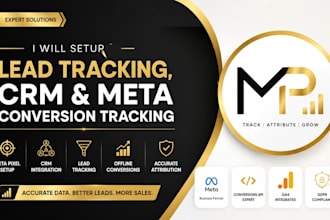 l setup meta pixel, CRM, lead tracking and offline conversions