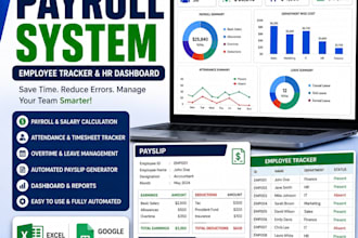 build automated payroll system, employee timesheet and attendance tracker