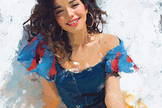paint your portrait in disney style