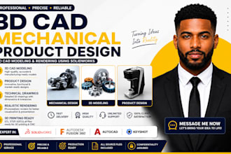 3d cad mechanical product design, 3d cad modeling and rendering using solidworks