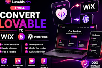 convert lovable to wix lovable to wordpress lovable ai lovable dev app, lovable