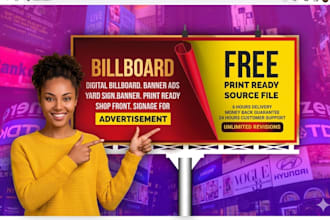 do billboard, digital billboard, signage, yard sign, signboard for advertising