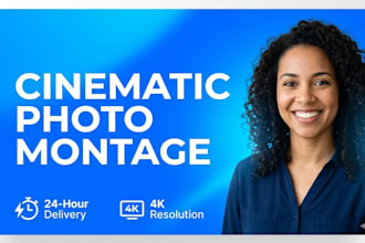 do professional photo montage slideshow memorial wedding birthday