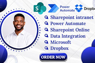 build sharepoint intranet portal power automate and migrate dropbox to sharepoin