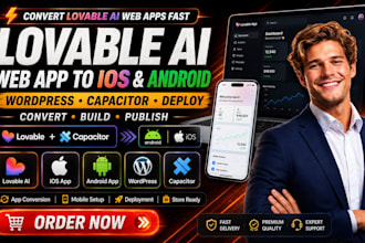 convert lovable ai web app to ios android app wordpress capacitor deploy lovable