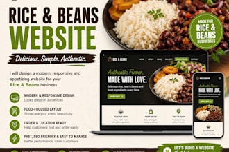 design rice and beans website for you