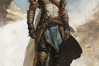 fantasy dnd character illustration