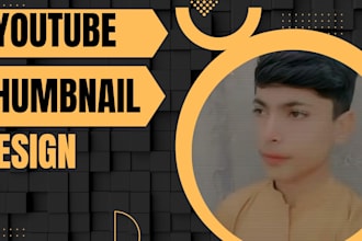 design a professional you tube thumbnail for more clicks