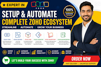 setup zoho crm zoho books zoho one zoho creator zoho inventory zoho bookkeeping