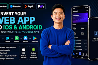 convert lovable base44 replit pwa to ios android capacitor testflight app store