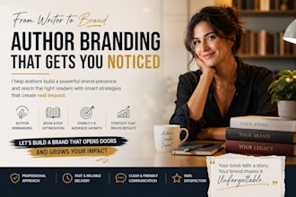 help authors grow with book promotion and author rebranding