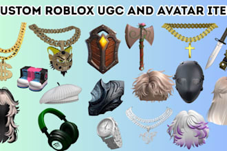 create trending roblox ugc accessories chains hair hats shoulder pet jewelry art