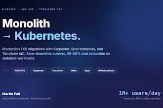 migrate your backend to kubernetes on AWS eks with terraform