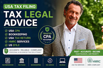 usa tax filing tax legal advice USA cpa bookkeeping USA tax return hmrc US efile