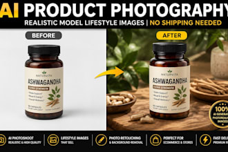 ai product photography amazon shopify listing images lifestyle mockups model art