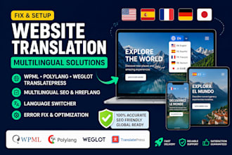 fix website translation multilingual wpml polylang weglot translatepress seo