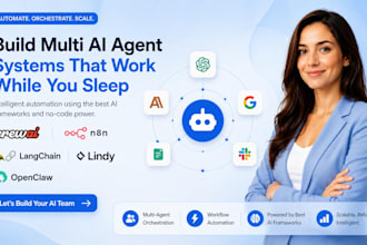 build multi ai agent with crewai n8n automation langchain lindy ai and openclaw