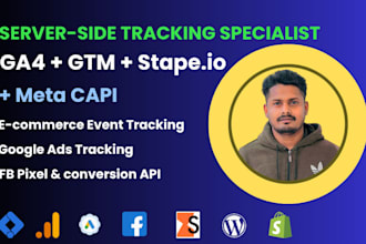 set up server side tracking ga4 GTM and meta conversion API