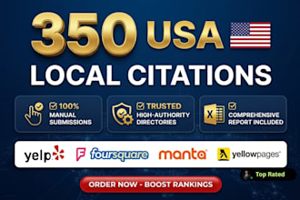 do manual local SEO citations for USA google maps ranking