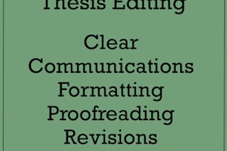 edit and revise academic papers and thesis