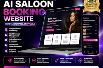 create ai salonbooking website with automated appointments en online reservering