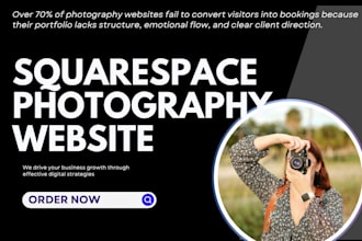 design squarespace portfolio website for photographers