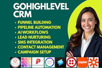 setup gohighlevel CRM woztell twilo assistable ai leadlock ai zapier pipestream