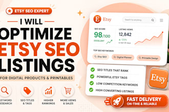 optimize etsy seo listings for digital products and printables