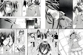 draw anime manga comic book illustration shojo josei webtoon comic manga artist