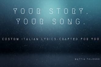 craft custom italian lyrics tailored to your vision