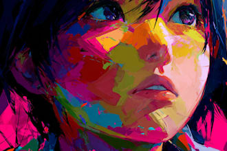 design highest quality anime art drawing