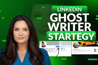 linkedin ghostwriter for post writing, content strategy and personal branding