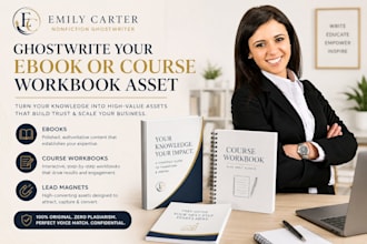 ghostwrite your ebook or course workbook asset