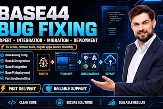 fix base44 bug fixing  base44 integrations base44 migration base44 deployment
