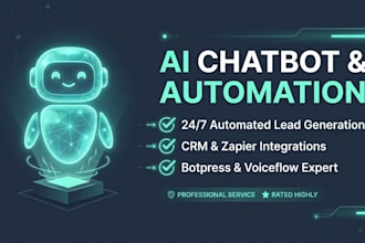 build a smart ai chat bot and automated lead generation system